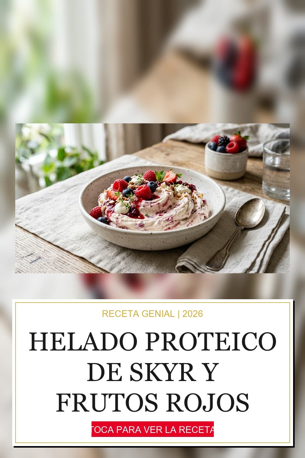 Helado Proteico de Skyr y Frutos Rojos: La Ciencia Detrás del Postre Fitness Perfecto