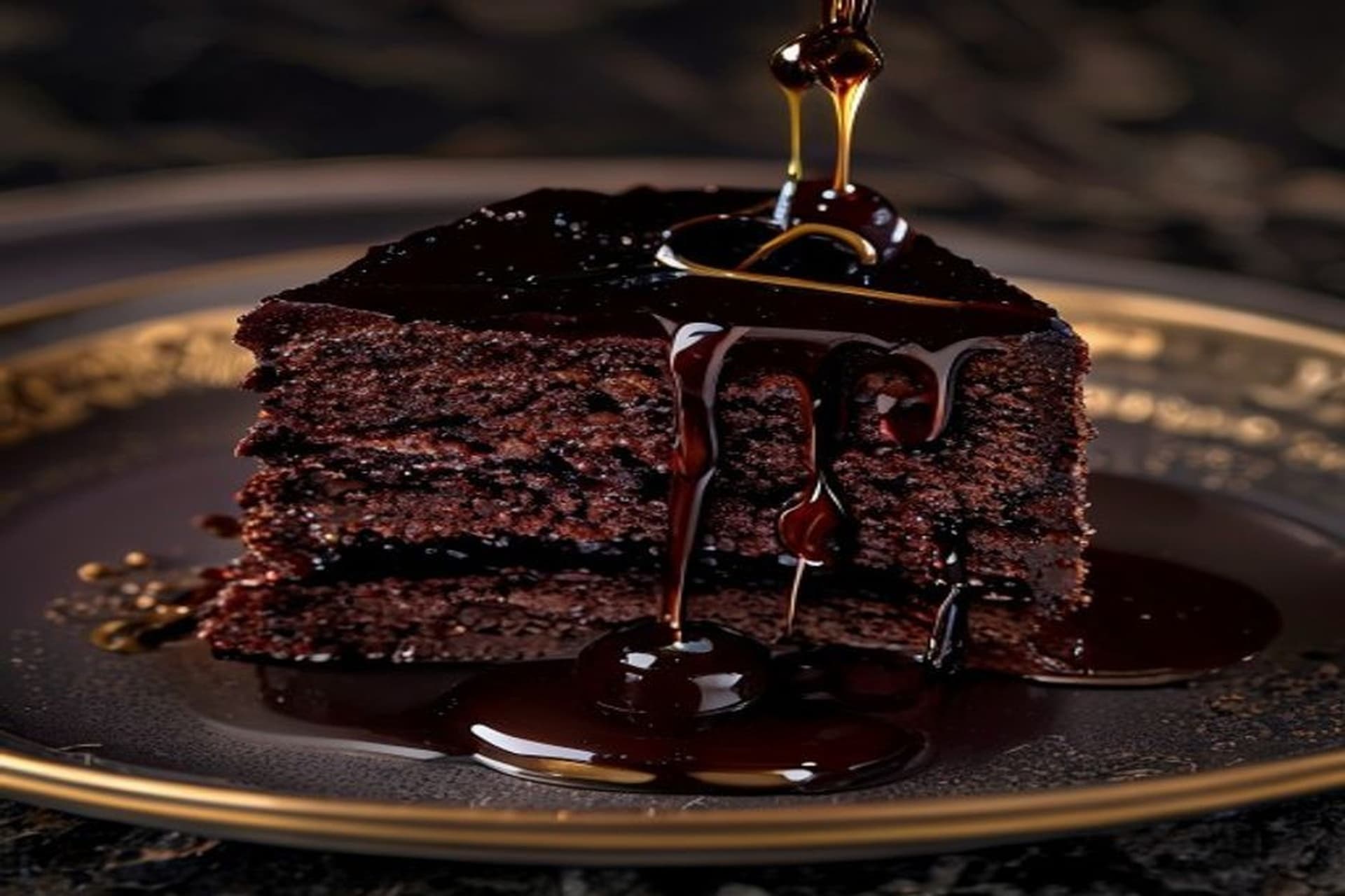 Pastel de Capas de Chocolate y Vinagre Balsámico: La Profundidad del Lujo