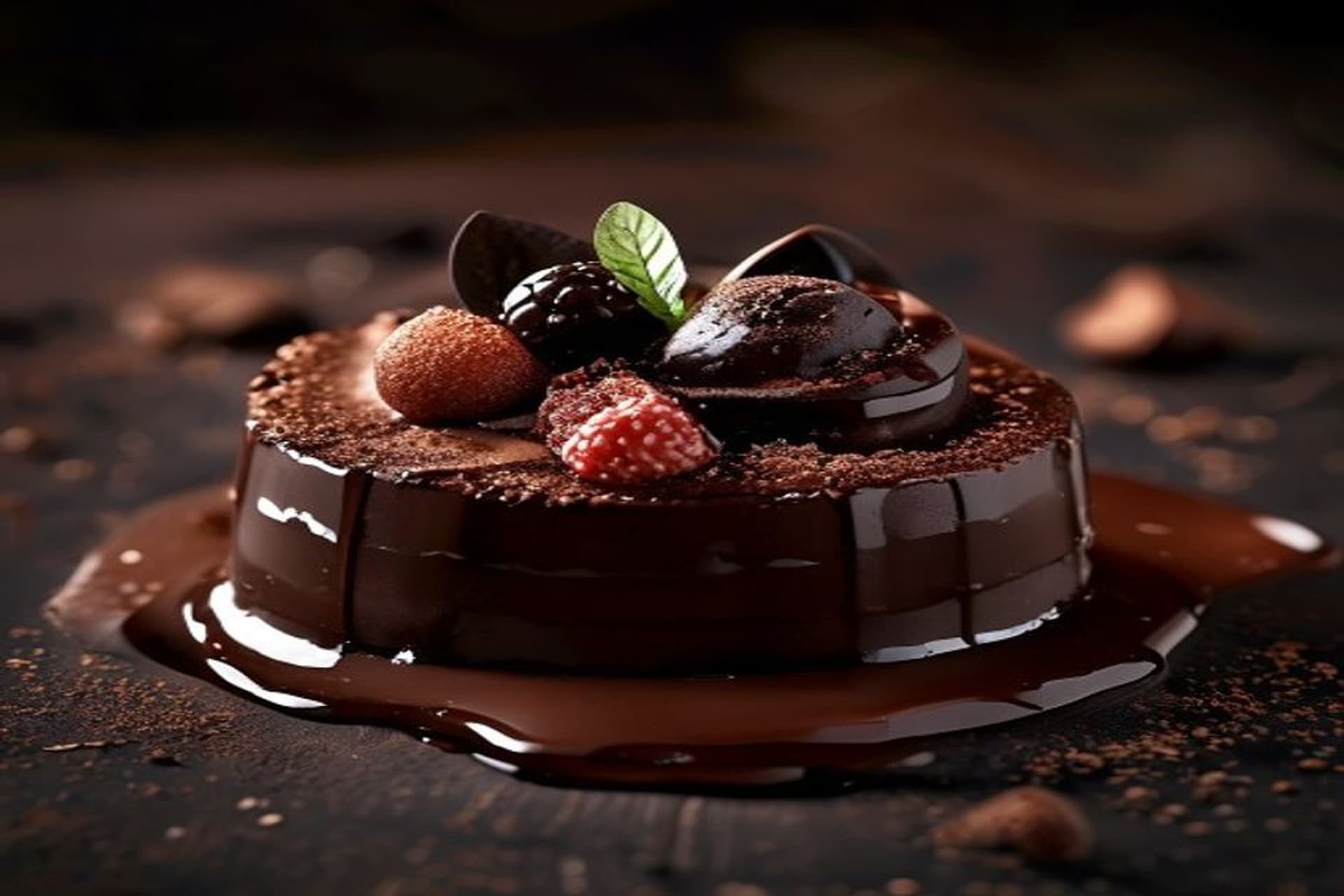Mousse de chocolate negro al balsámico