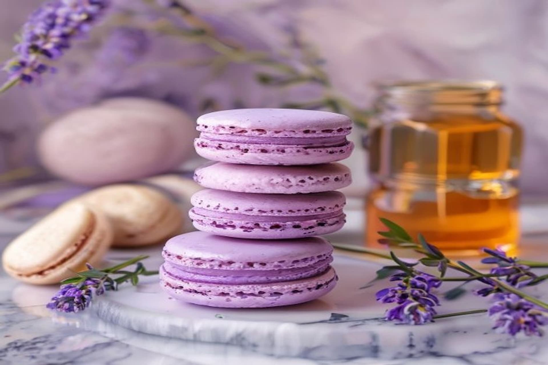 Macarons de Lavanda y Miel: El Secreto del Macaronage Perfecto